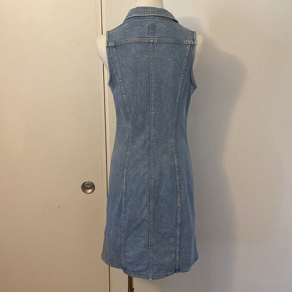 Lee Sleeveless Light Denim Mini Dress Size XS - Picture 7 of 14